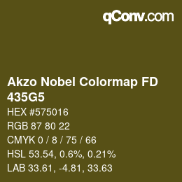 Color code: Akzo Nobel Colormap FD - 435G5 | qconv.com