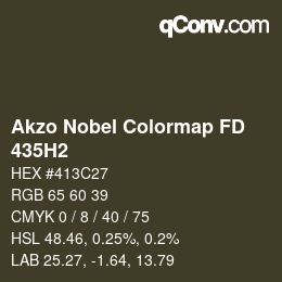 Color code: Akzo Nobel Colormap FD - 435H2 | qconv.com