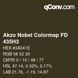 カラーコード: Akzo Nobel Colormap FD - 435H3 | qconv.com