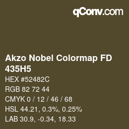 Color code: Akzo Nobel Colormap FD - 435H5 | qconv.com