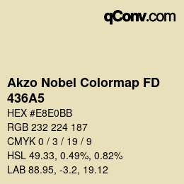 Color code: Akzo Nobel Colormap FD - 436A5 | qconv.com