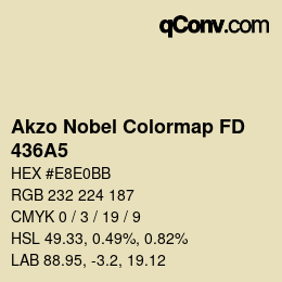 Code couleur: Akzo Nobel Colormap FD - 436A5 | qconv.com