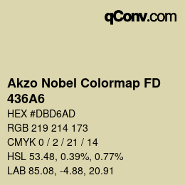Code couleur: Akzo Nobel Colormap FD - 436A6 | qconv.com