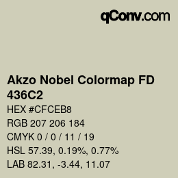 Color code: Akzo Nobel Colormap FD - 436C2 | qconv.com