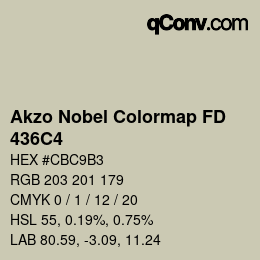 Color code: Akzo Nobel Colormap FD - 436C4 | qconv.com