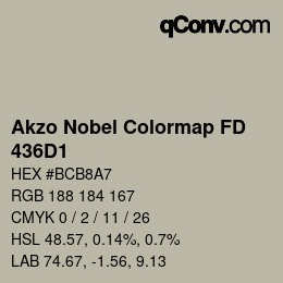 Code couleur: Akzo Nobel Colormap FD - 436D1 | qconv.com