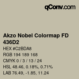 Farbcode: Akzo Nobel Colormap FD - 436D2 | qconv.com