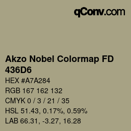 Color code: Akzo Nobel Colormap FD - 436D6 | qconv.com