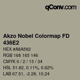 Color code: Akzo Nobel Colormap FD - 436E2 | qconv.com