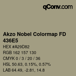 カラーコード: Akzo Nobel Colormap FD - 436E5 | qconv.com