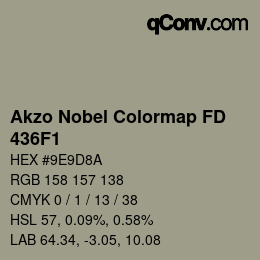 Code couleur: Akzo Nobel Colormap FD - 436F1 | qconv.com
