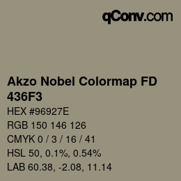 Color code: Akzo Nobel Colormap FD - 436F3 | qconv.com