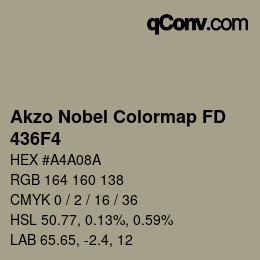Color code: Akzo Nobel Colormap FD - 436F4 | qconv.com