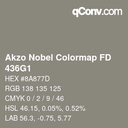 Color code: Akzo Nobel Colormap FD - 436G1 | qconv.com