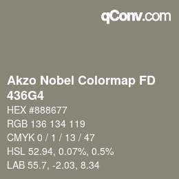Color code: Akzo Nobel Colormap FD - 436G4 | qconv.com