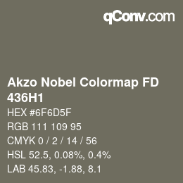 カラーコード: Akzo Nobel Colormap FD - 436H1 | qconv.com