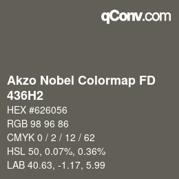 Color code: Akzo Nobel Colormap FD - 436H2 | qconv.com