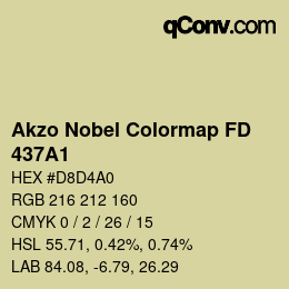 Color code: Akzo Nobel Colormap FD - 437A1 | qconv.com