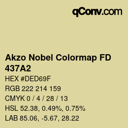 Color code: Akzo Nobel Colormap FD - 437A2 | qconv.com