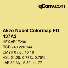 Code couleur: Akzo Nobel Colormap FD - 437A3 | qconv.com