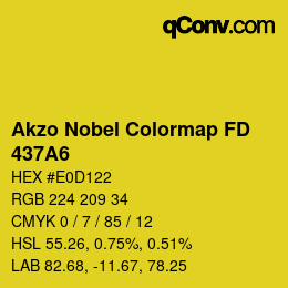 Code couleur: Akzo Nobel Colormap FD - 437A6 | qconv.com