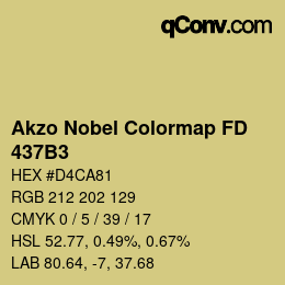 Código de color: Akzo Nobel Colormap FD - 437B3 | qconv.com
