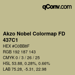 Color code: Akzo Nobel Colormap FD - 437C1 | qconv.com