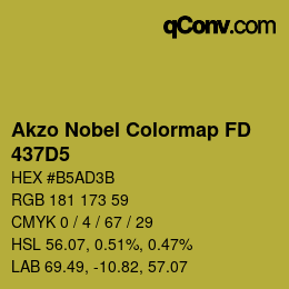 Color code: Akzo Nobel Colormap FD - 437D5 | qconv.com