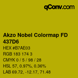 Farbcode: Akzo Nobel Colormap FD - 437D6 | qconv.com