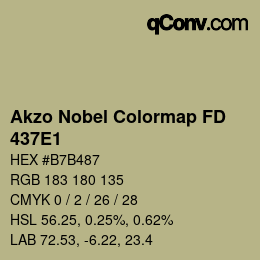 Color code: Akzo Nobel Colormap FD - 437E1 | qconv.com