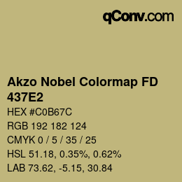 Color code: Akzo Nobel Colormap FD - 437E2 | qconv.com
