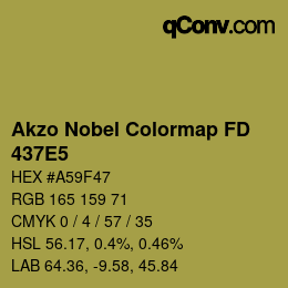 Color code: Akzo Nobel Colormap FD - 437E5 | qconv.com