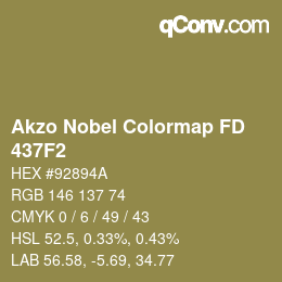 Code couleur: Akzo Nobel Colormap FD - 437F2 | qconv.com