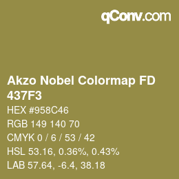 Color code: Akzo Nobel Colormap FD - 437F3 | qconv.com