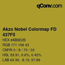 Color code: Akzo Nobel Colormap FD - 437F5 | qconv.com