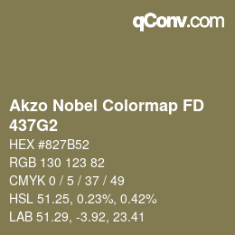 Color code: Akzo Nobel Colormap FD - 437G2 | qconv.com