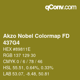 Color code: Akzo Nobel Colormap FD - 437G4 | qconv.com