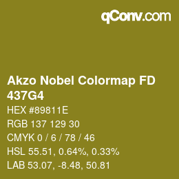 Code couleur: Akzo Nobel Colormap FD - 437G4 | qconv.com