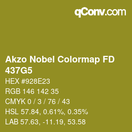 Código de color: Akzo Nobel Colormap FD - 437G5 | qconv.com