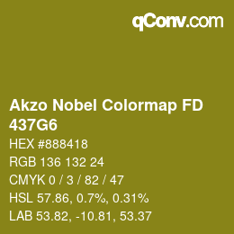 Code couleur: Akzo Nobel Colormap FD - 437G6 | qconv.com