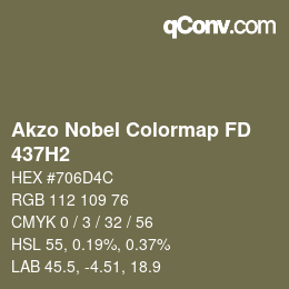 Color code: Akzo Nobel Colormap FD - 437H2 | qconv.com