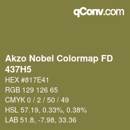 Color code: Akzo Nobel Colormap FD - 437H5 | qconv.com