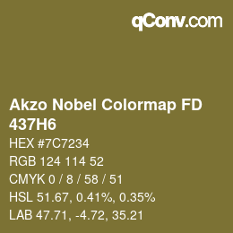 Farbcode: Akzo Nobel Colormap FD - 437H6 | qconv.com