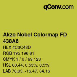 Color code: Akzo Nobel Colormap FD - 438A6 | qconv.com