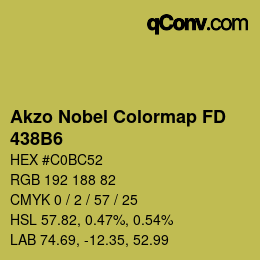 Code couleur: Akzo Nobel Colormap FD - 438B6 | qconv.com