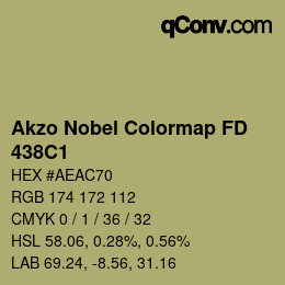 Farbcode: Akzo Nobel Colormap FD - 438C1 | qconv.com