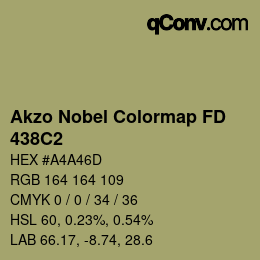 Código de color: Akzo Nobel Colormap FD - 438C2 | qconv.com