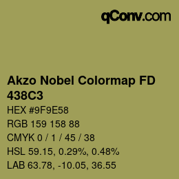 Color code: Akzo Nobel Colormap FD - 438C3 | qconv.com