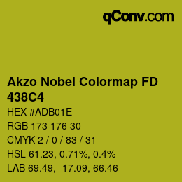 カラーコード: Akzo Nobel Colormap FD - 438C4 | qconv.com