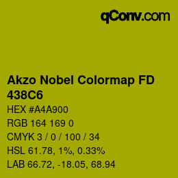 Color code: Akzo Nobel Colormap FD - 438C6 | qconv.com